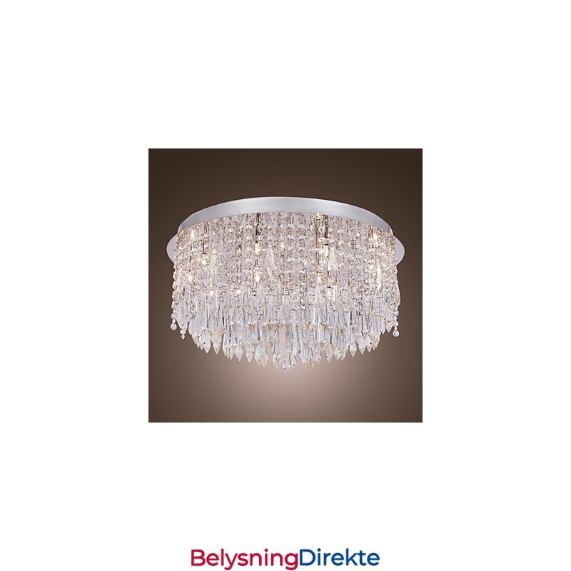 Moderne Samtids Krystall Krom Innfelt Montering