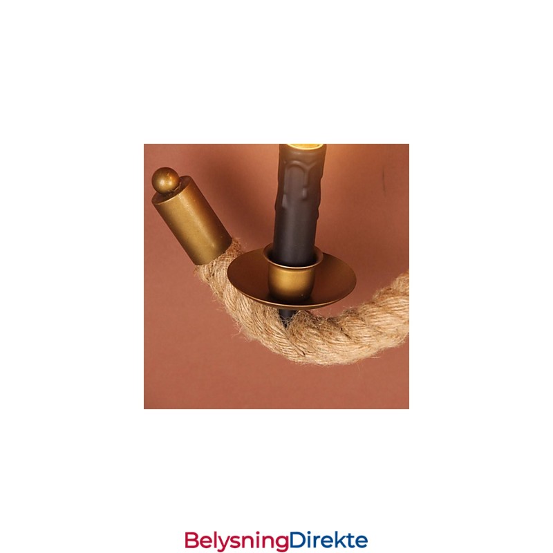 Mini-Vegglampe I Landlig Metall