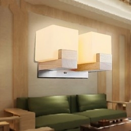 Vegglampetter Mini-Stil Tradisjonell Klassisk Tre Bambus