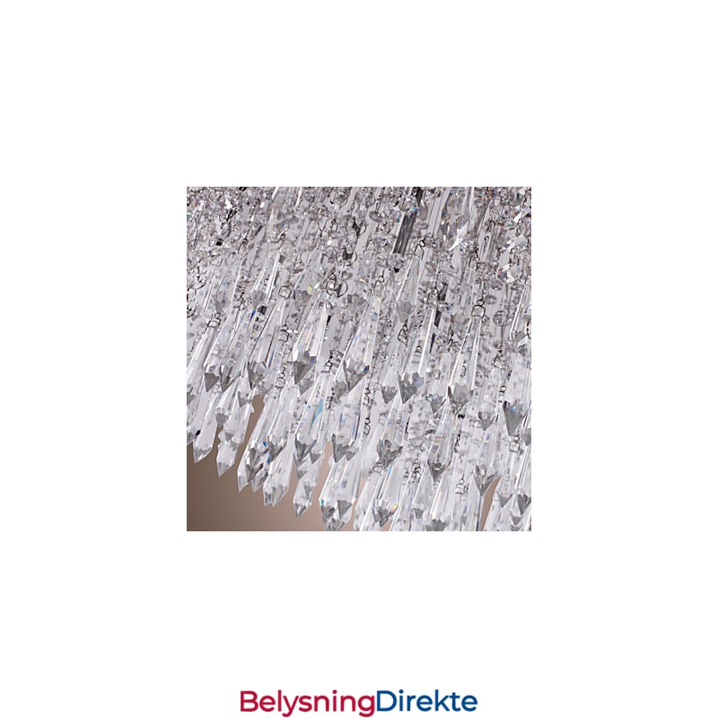 Moderne Samtids Krystall Krom Innfelt Montering