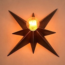 Kort Femkantet Stjernebelysning Personlig Moderne Vegglampe Barnehuslamper