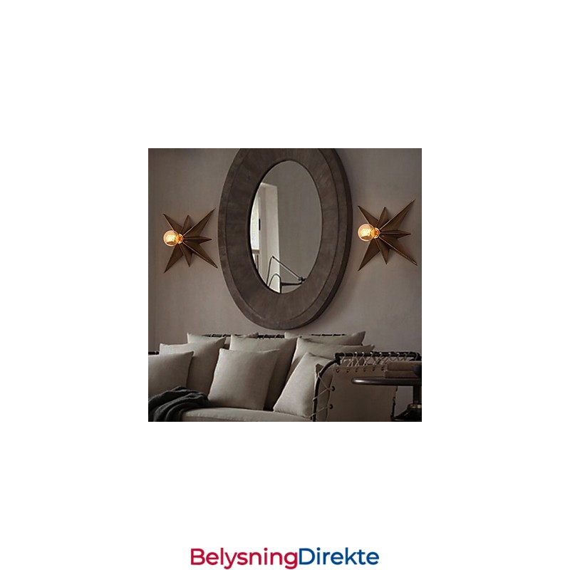 Kort Femkantet Stjernebelysning Personlig Moderne Vegglampe Barnehuslamper