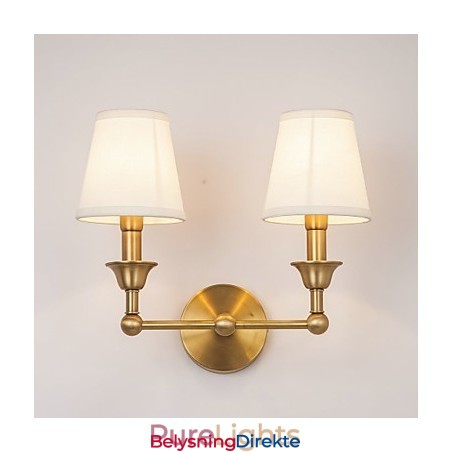 Mini-Vegglampe I Landlig Metall