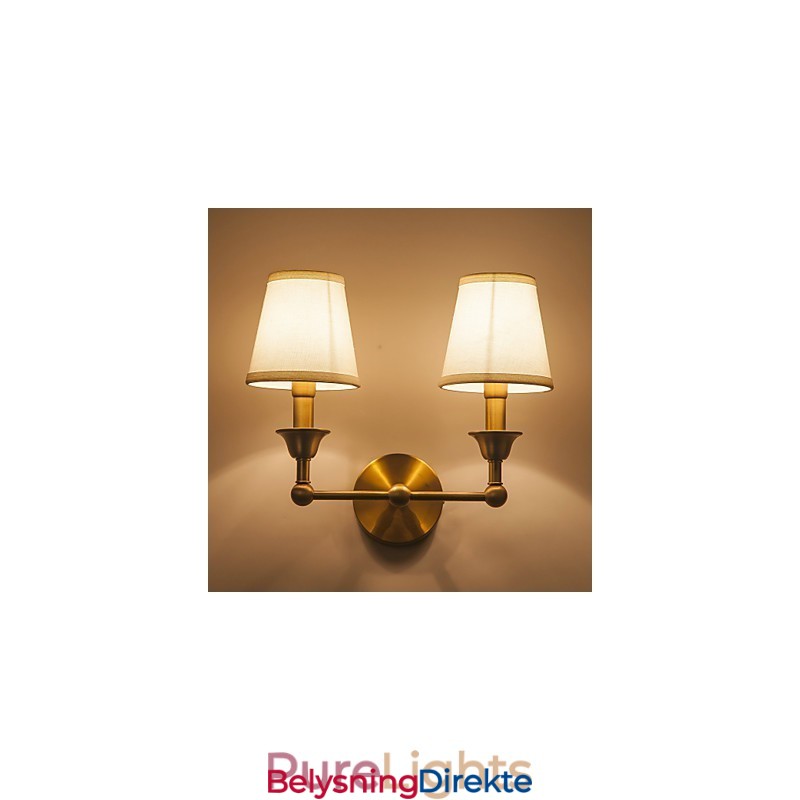 Mini-Vegglampe I Landlig Metall