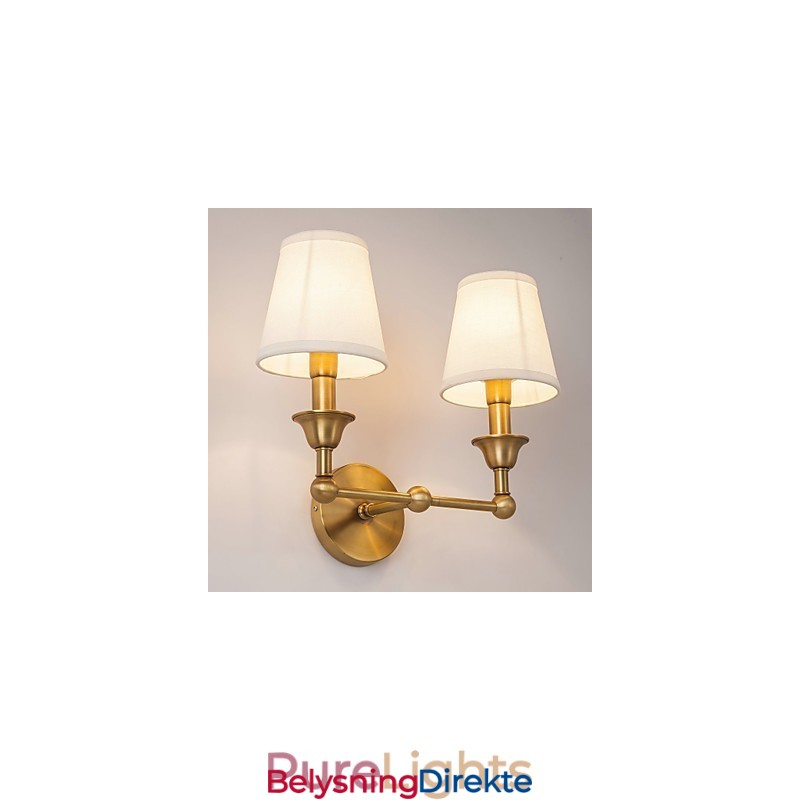 Mini-Vegglampe I Landlig Metall