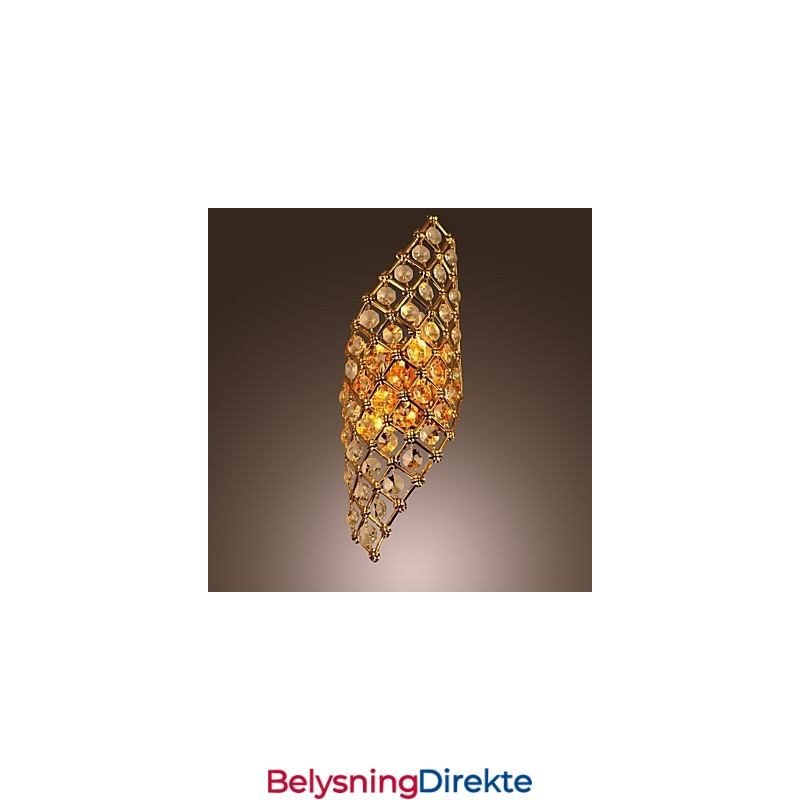 Kunstnerisk Krystallvegglampe Med 2 Lys