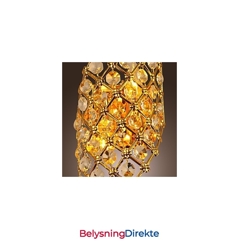 Kunstnerisk Krystallvegglampe Med 2 Lys