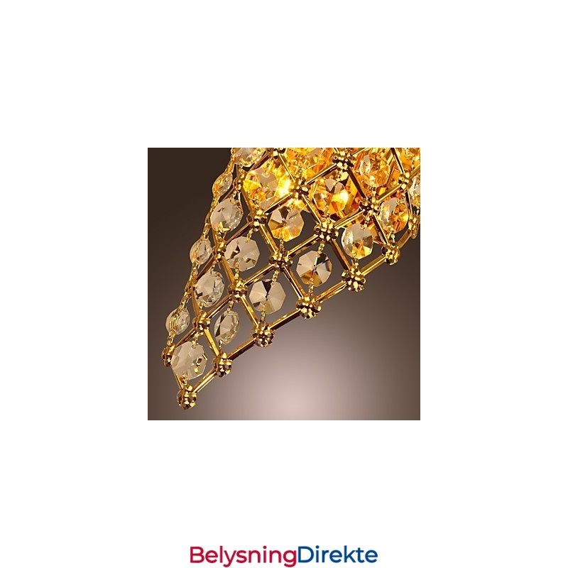 Kunstnerisk Krystallvegglampe Med 2 Lys