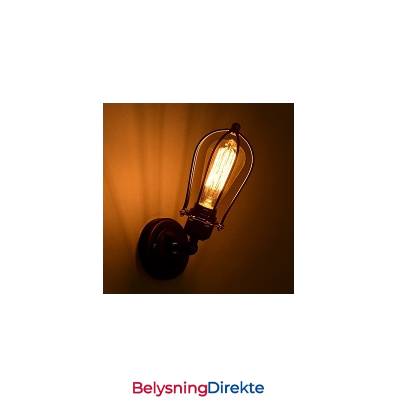 Luksuriøs Matel Vegglampe Med 1 Lys