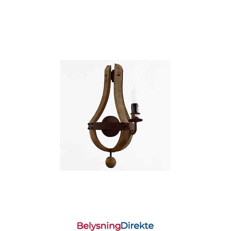 Mini-Vegglampetter I Rustikk Hyttestil I Tre, Bambus