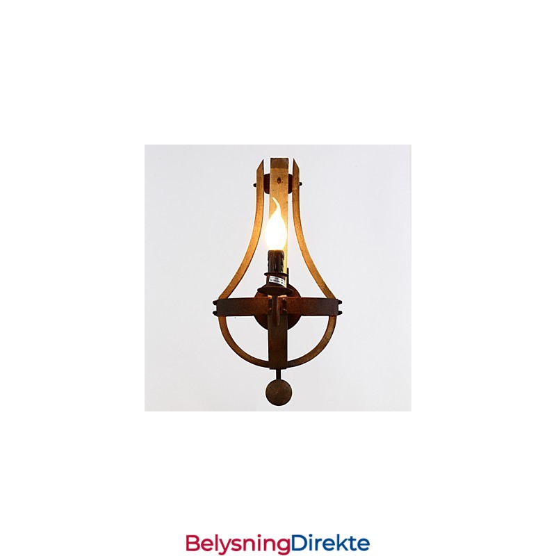 Mini-Vegglampetter I Rustikk Hyttestil I Tre, Bambus