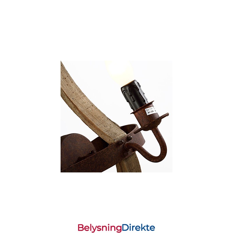 Mini-Vegglampetter I Rustikk Hyttestil I Tre, Bambus