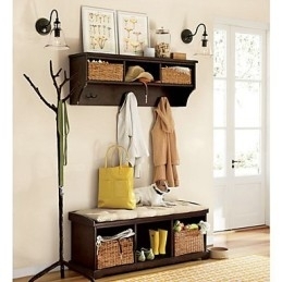 Naturinspirert Vegglampe I Jern Med Gjennomsiktig Glassskjerm