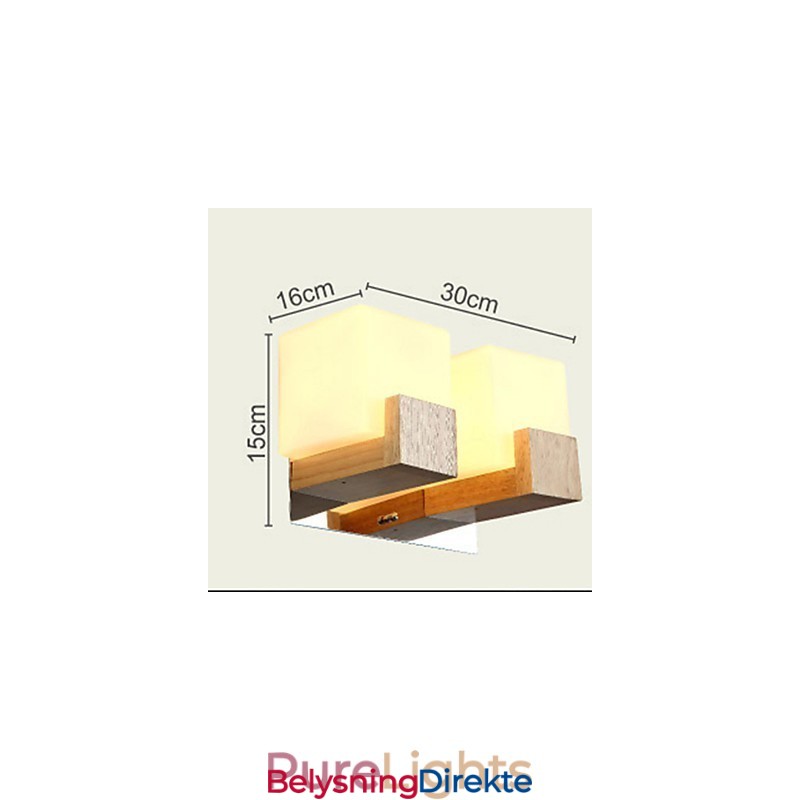 Vegglampetter Ministil Moderne Samtidsstil Tre Bambus