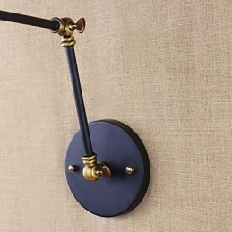 Vegglampetter Svinglamper Lesevegglamper Ministil Rustikk Lodge Metall