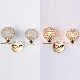 Vegglampe Leselamper Krystall Ministil Moderne Samtids Metall