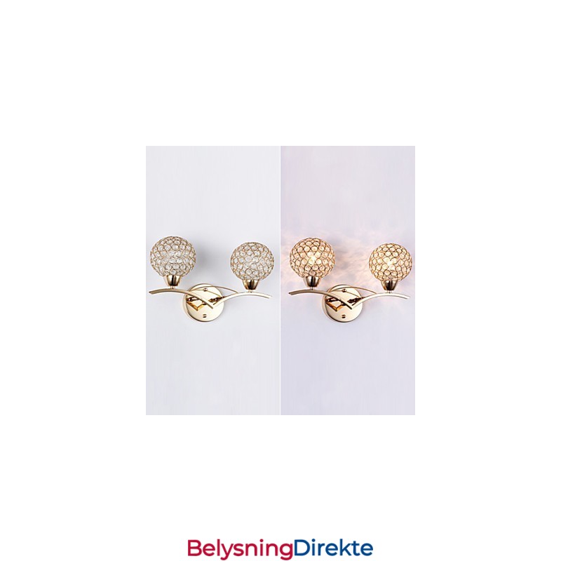 Vegglampe Leselamper Krystall Ministil Moderne Samtids Metall