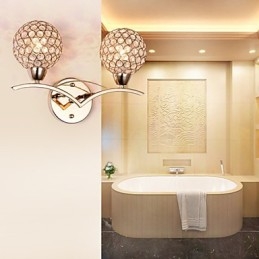 Vegglampe Leselamper Krystall Ministil Moderne Samtids Metall