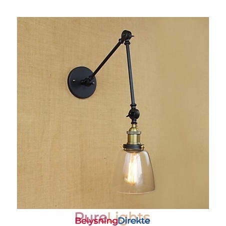 Dekorativ Vegglampe I Antikk Bronse