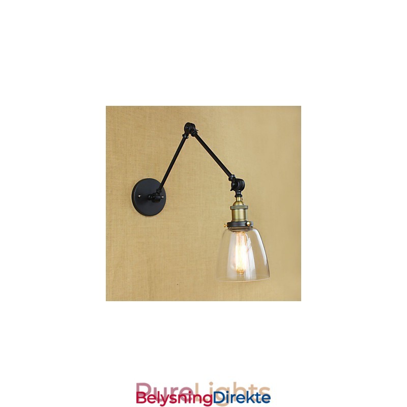 Dekorativ Vegglampe I Antikk Bronse