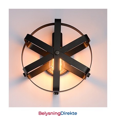 Ny Vintage-Stil Industriell Rund Vegglampe Til Balkong Loft Entré Soverom Vegglampe