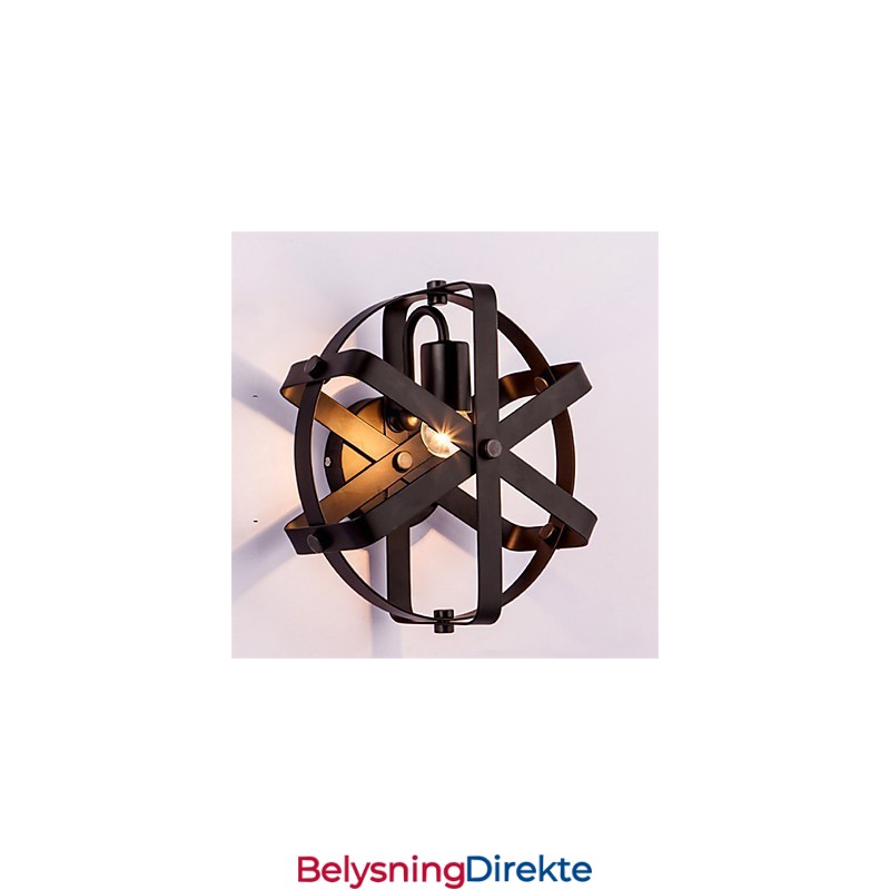 Ny Vintage-Stil Industriell Rund Vegglampe Til Balkong Loft Entré Soverom Vegglampe