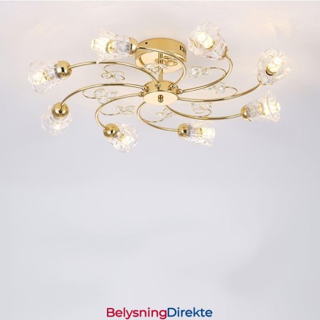 Kunstneriske Innfelte Aluminiumslamper Med Krystaller