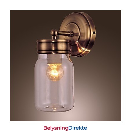 Rustikk Vegglampe I Flaskeform