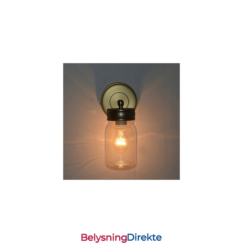 Rustikk Vegglampe I Flaskeform