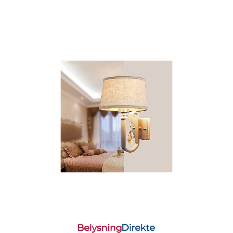 Krystall Vegglampe Moderne Samtids Metall