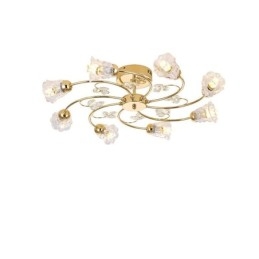 Kunstneriske Innfelte Aluminiumslamper Med Krystaller