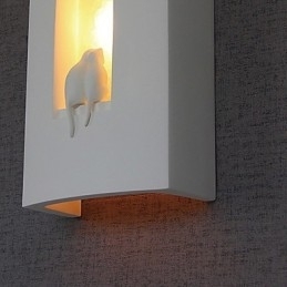 Hvit Moderne Kort Mote Vegglampe Nattbordslampe Speillampe Soveroms Vegglampe