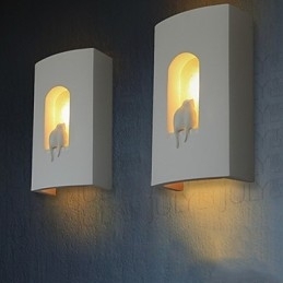Hvit Moderne Kort Mote Vegglampe Nattbordslampe Speillampe Soveroms Vegglampe