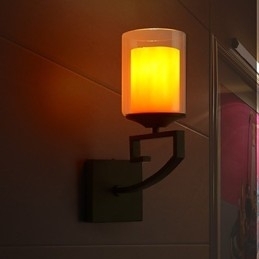 Retro Glass Enkel Enkelt Vegglampe Krystall Moderne Samtids Metall