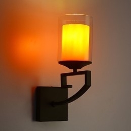 Retro Glass Enkel Enkelt Vegglampe Krystall Moderne Samtids Metall