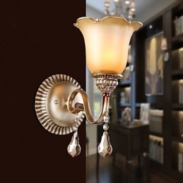 Europeisk Type Restaurerende Gamle Metoder Smijerns Krystallglassvegglampe