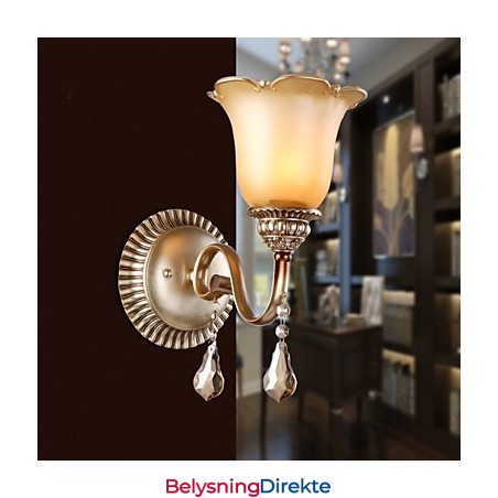 Europeisk Type Restaurerende Gamle Metoder Smijerns Krystallglassvegglampe