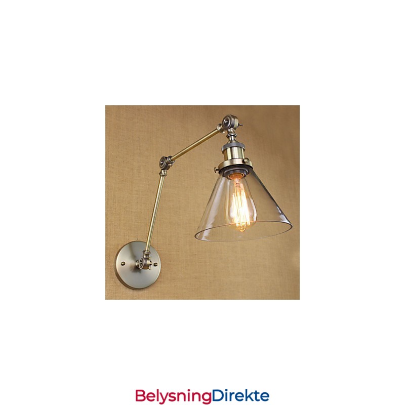 Middelhavslandsbygrønn Bronsefarget Kompleks Dekorativ Vegglampe