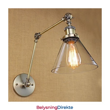 Middelhavslandsbygrønn Bronsefarget Kompleks Dekorativ Vegglampe