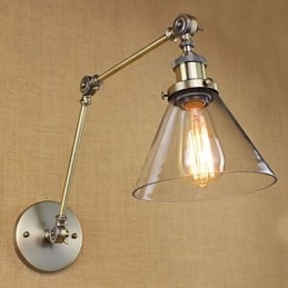 Middelhavslandsbygrønn Bronsefarget Kompleks Dekorativ Vegglampe