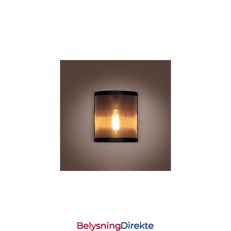 Vintage-Stil Simplicity Ståltrådnett Og Metallvegglampe Stue Gang Loft Garasje Kjeller Vegglampe