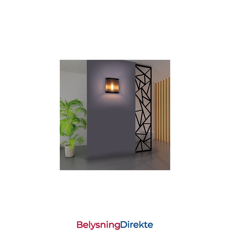 Vintage-Stil Simplicity Ståltrådnett Og Metallvegglampe Stue Gang Loft Garasje Kjeller Vegglampe