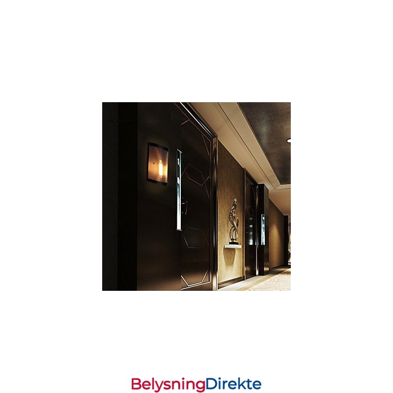 Vintage-Stil Simplicity Ståltrådnett Og Metallvegglampe Stue Gang Loft Garasje Kjeller Vegglampe