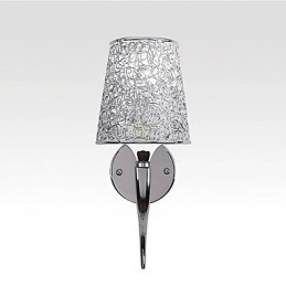 Sølvfarget Nattbordslampe Leselampe Vegglamper Rørleggerfelle Bakgrunnsspeillys