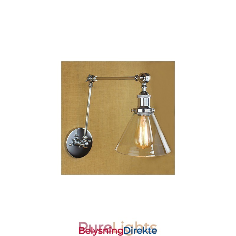 Sølvfarget Middelhavslandsbykompleks Dekorativ Vegglampe