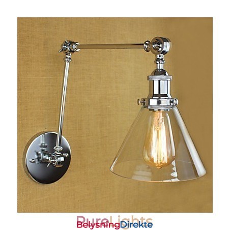 Sølvfarget Middelhavslandsbykompleks Dekorativ Vegglampe