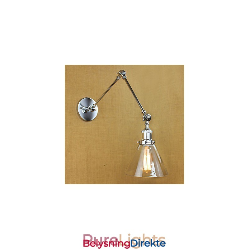 Sølvfarget Middelhavslandsbykompleks Dekorativ Vegglampe