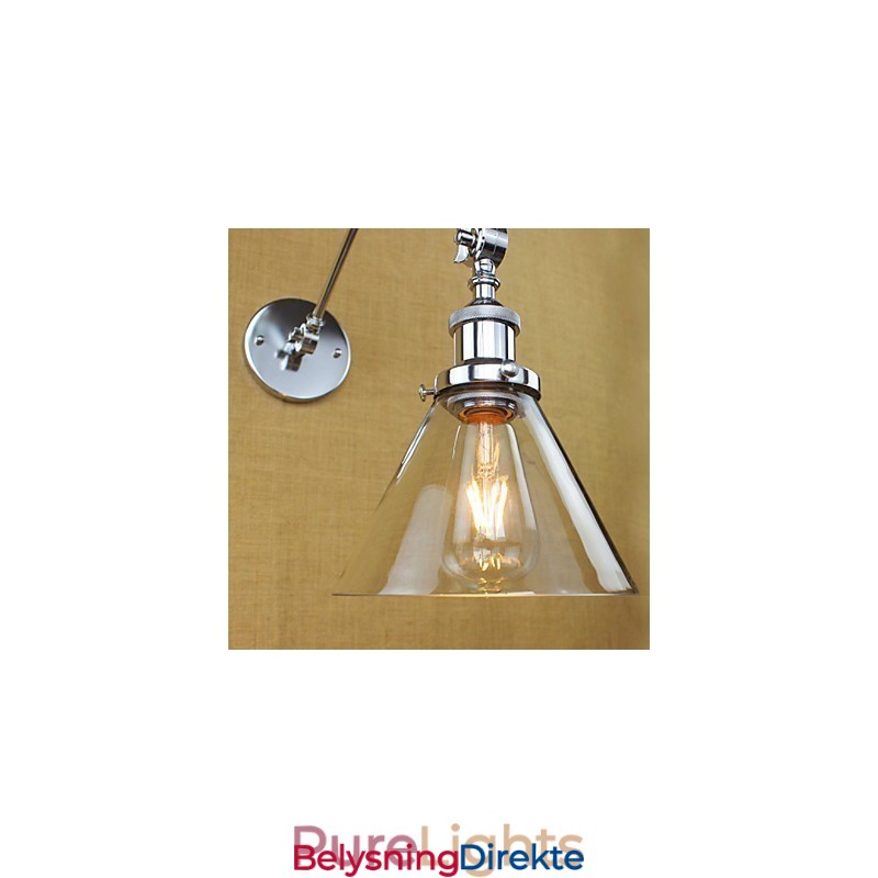 Sølvfarget Middelhavslandsbykompleks Dekorativ Vegglampe