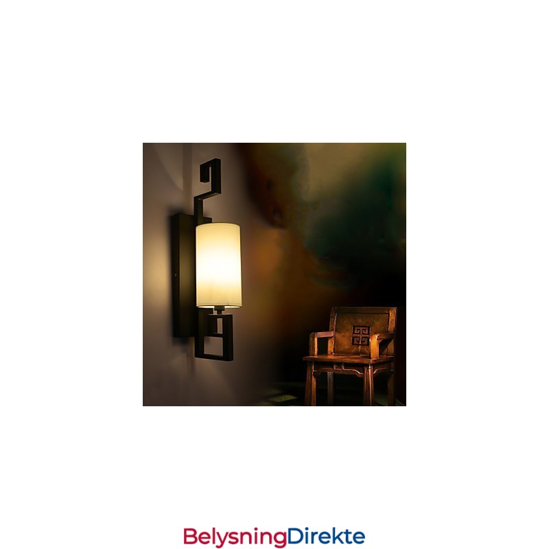 Moderne Amerikansk Stil Antikk Lampe Stue Soverom Hotellrom Hvit Stoffvegglampe