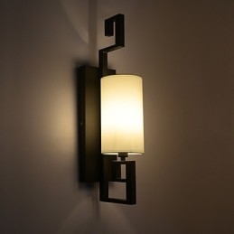 Moderne Amerikansk Stil Antikk Lampe Stue Soverom Hotellrom Hvit Stoffvegglampe